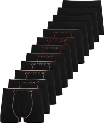 Image de normani : lot de 12 boxers pour hommes en coton