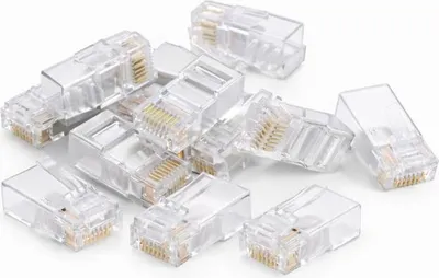 Produktbild von DANICOM UTP RJ45 CAT6a Netzwerkstecker - für flexible Kabel - 10 Stück
