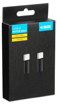 Image de Câble iBOX IKUTC USB-C 60W 1m Noir