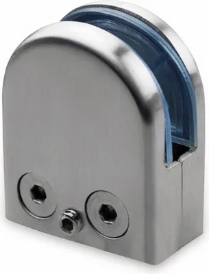 Produktbild von Glashalter, Edelstahl, 45x55 mm, 10-12 mm, flach
