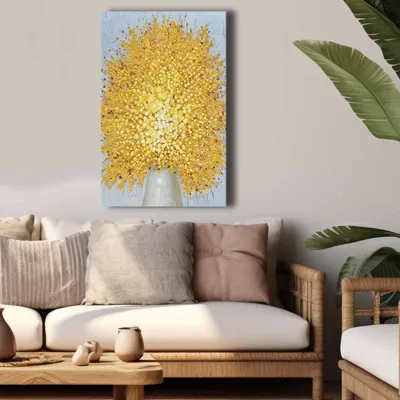 Image de Wallity, 4570softc-018, Peinture décorative sur toile, 100 % TOILE, Multicolore, 45 x 70 cm