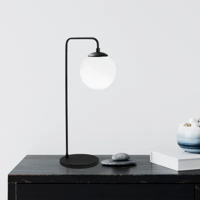 Obrázok produktu pre Opviq, Viran - 10985-US, Stolná lampa, KOVOVÉ TELESO, čierna, 55 x 17 x 25 cm