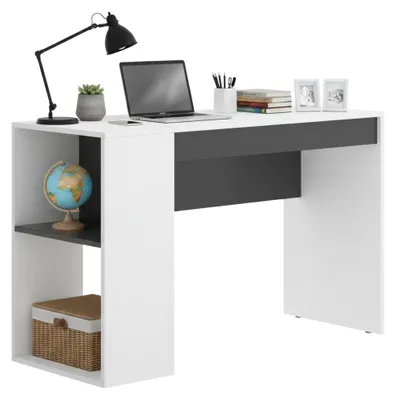 Produktbild von Schreibtisch Grigna, 115 x 50 x 74 cm, Weiß und Anthrazit