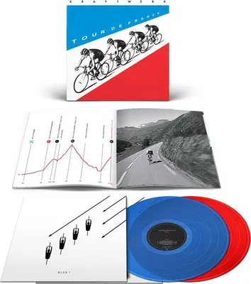 Produktbild von Kraftwerk: Tour De France (2009 remastered) (180g) (Limited Edition) (LP 1: Translucent Blue Vinyl/LP 2: Translucent Red Vinyl) - Warner Music - (LP / T)