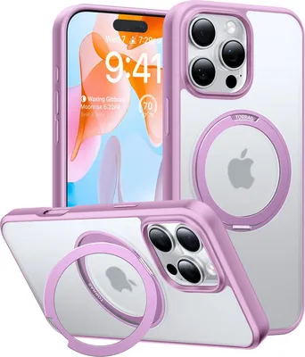 Produktbild von Torras Ostand Pro Series für iPhone 16 Pro Pink Handyhülle