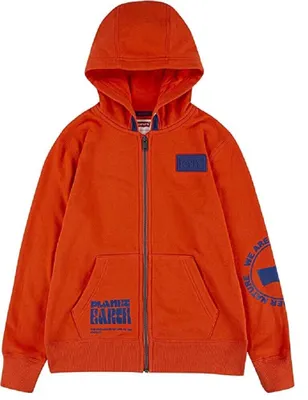 Produktbild von Levis Jungen Sweatjacke Zip Hoodie Logo Kapuze orange Gr.128