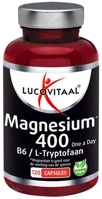 Produktbild von Magnesium 400 mit Vitamin B6 und L-Tryptophan 120 Kapseln