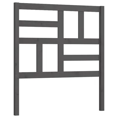 Produktbild von vidaXL Bett-Kopfteil Grau 81x4x104 cm Massivholz Kiefer