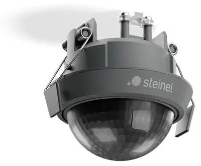Immagine prodotto di Steinel MD IR N360, sensore di movimento da incasso per soffitto, colore antracite – Rilevamento a 360° | Controllo preciso del sensore e integrazione con l'app