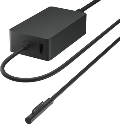 Produktbild von Microsoft Netzteil Surface 127 W, lädt 2 Geräte gleichzeitig, H: 101 mm, B: 57 mm, T: 28 mm