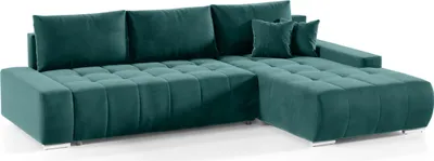 Produktbild von FEDVE Ecksofa Eckcouch DHAKA L Form Sofa mit Schlaffunktion Bettkästen Couch Sofagarnitur Rechts