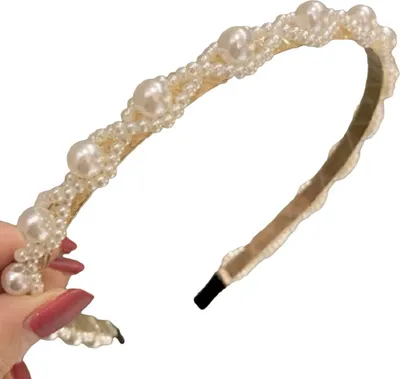 Immagine prodotto di Čelenka EL-18756-Typ22: Elegante Cerchietto per Capelli Bianco KP18756