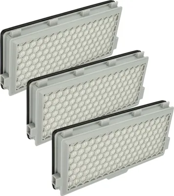Produktbild von vhbw 3x Staubsaugerfilter kompatibel mit Miele Complete C3 Silence Ecoline Staubsauger - HEPA Abluft-Filter Weiß