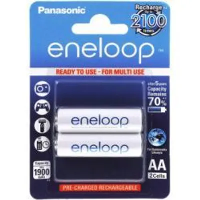 Obrázek produktu pro Nabíjecí mikrotužková baterie AA 2ks v balení (BK-3MCCE/2BE) - Panasonic eneloop originál