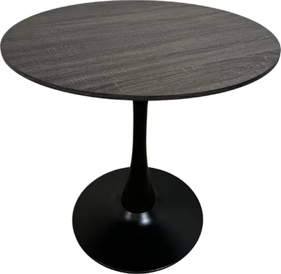 Produktbild von Runder Esstisch Beluga Ø80 - Schwarzes Holz