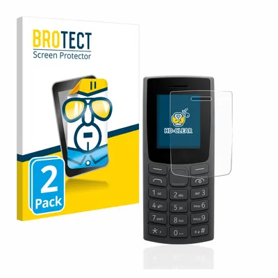 Produktbild von 2x Für Nokia 105 (2023) Schutzfolie BROTECT Displayschutz Display Schutz Folie Klar Transparent