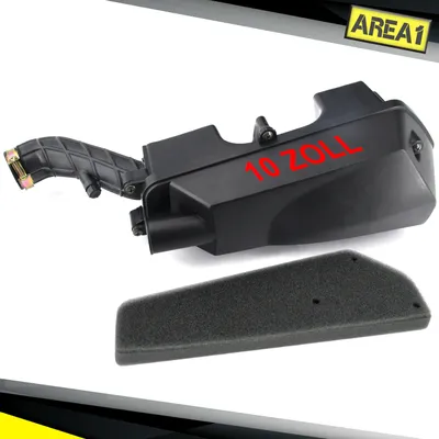Produktbild von Area1 Ersatz Luftfilter + Luftfilterkasten GY6 50ccm China 4Takt 10 Zoll Kompatibel mit ATU Explorer AGM Baotian Rex RS Nova Motors Flex Tech Yiying B