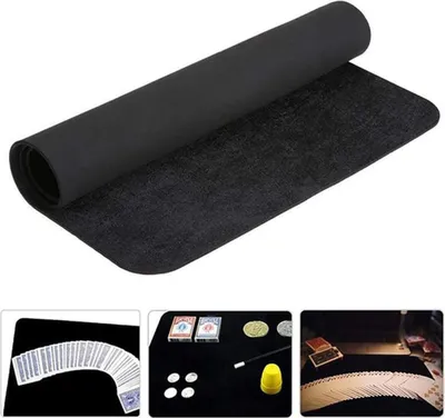 Produktbild von Black Profession Poker Card Deck Mat Topper Nahaufnahme Tricks Assistenten Requisiten