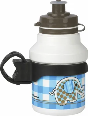 Zdjęcie produktu dla Butelka na wodę POLISPORT Elephant + Obrotowy koszyk na butelkę White Clip On Cap