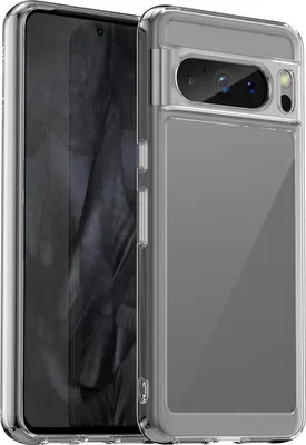 Image de Etui pour Google Pixel 8 Pro Transparent, étui de protection antichoc en silicone TPU Transparent