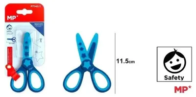 Produktbild von Sichere Kinderschere, blau, 11,5 cm