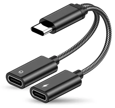Obrázok produktu pre INF Audio adaptér kábel Type-C na USB-C 60W, hliníková zliatina, opletený, čierny