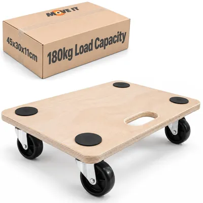 Zdjęcie produktu dla Wózek transportowy z powierzchnią antypoślizgową, o wymiarach 45 x 30 cm, o udźwigu 180 kg, przeznaczony do transportu mebli