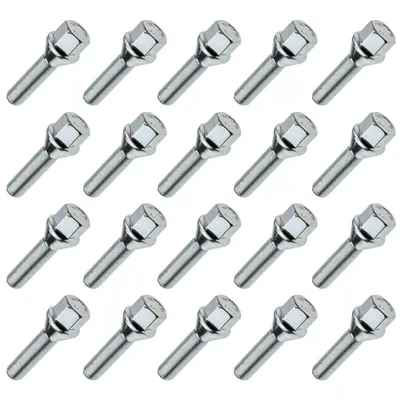Immagine prodotto di 20x bullone ruota, M12x1,25, lunghezza filettatura: 33 mm, collare conico, SW17