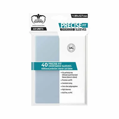 Produktbild von Ultimate Guard Precise-Fit Sleeves Oversized Transparent (40)