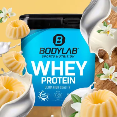 Produktbild von BODYLAB Whey Protein - 2000g - Vanilla Pudding