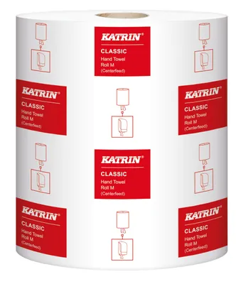 Image de KATRIN® 481911 Rollenhandtuch Classic - 2-lagig, weiß, 6 Rollen à  150m, weiß