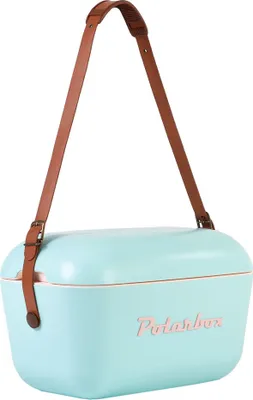 Image de Glacière Polarbox 20L Design rétro Sac isotherme camping vintage - Couleur : Verde/Asa Rosa
