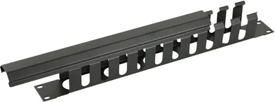 Produktbild von LOGON RAO400BL, Kabelmanagementtafel, Schwarz