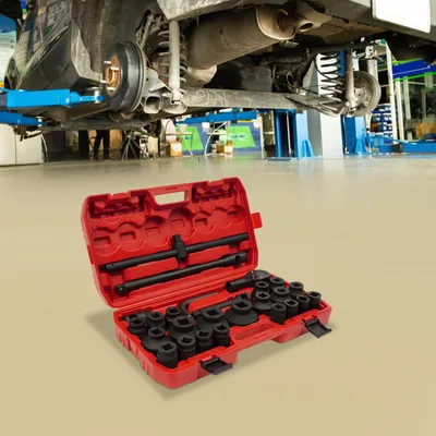 Imagen del producto de Juego de llaves de vaso de 26 piezas - Acero al carbono - Para reparación de automóviles
