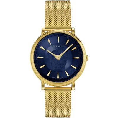 Produktbild von VERSACE Damen Armbanduhr V-Circle Gold Edelstahl 38mm VE81040 21