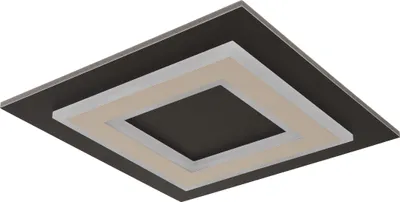 Image de Globo Lighting Plafonnier métal noir mat, LED