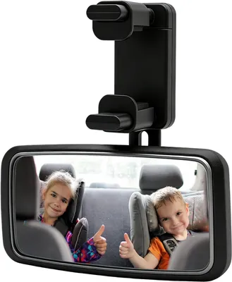 Produktbild von Baby Rückspiegel 360°, für Auto und Kinderwagen, stoßfest