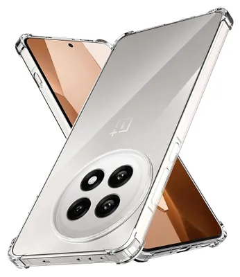 Produktbild von Techsuit – Stoßfestes transparentes Silikon-Case für OnePlus 13R – transparent
