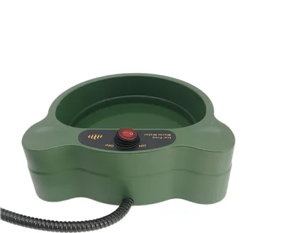Produktbild von Elektrische Hundwasserschale grün für Haustier erhitzt