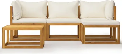 Produktbild von vidaXL 5-tlg. Garten-Lounge-Set mit Auflagen Massivholz Akazie