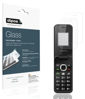 Immagine prodotto di 2x Pellicola Protettiva per Logicom Fleep 460 Protezione opaco Vetro Flessibile 9H dipos