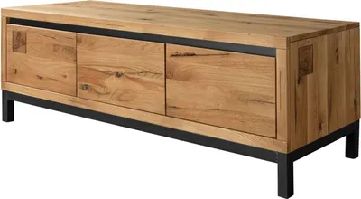 Image de MASSIVMOEBEL24 | Meuble TV 153x55 Chêne sauvage huilé Bois naturel VILLANDERS #150