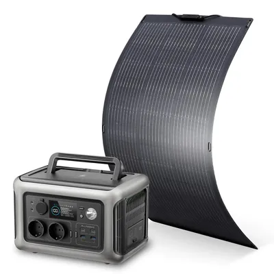 Image de Centrales électriques portables - Générateurs mobiles - Alimentation de secours - Batteries pour camping - Puissance de 600W - Fonction de charge rapide