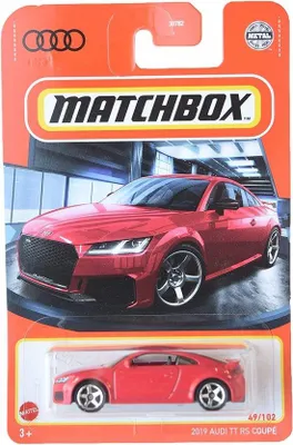 Immagine prodotto di Piccola Audi TT RS Coupé, modello in scala rossa, auto sportiva, giocattolo, scala 1:43