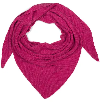 Produktbild von styleBREAKER Damen Strick Dreieckstuch | Weiches Schultertuch mit Reiskorn Muster | Unifarbenes Dreiecktuch aus Wolle Mix |  Italy | 190 x 72 cm