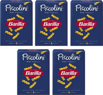 Produktbild von 5x Pasta Barilla Piccolini mini Fusilli Nudeln 500 g pack Italian Pasta