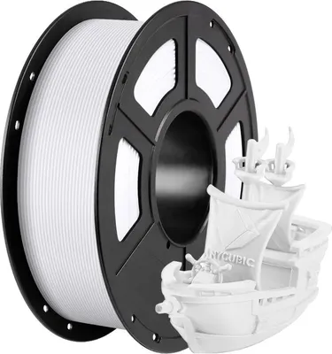 Obrázek produktu pro Filament pro 3D tiskárny, materiál PETG, průměr 1,75 mm, 5 kg, bílá barva