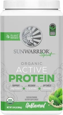 Produktbild von Sunwarrior Active Protein Organic - Unflavoured (884g) Unflavoured - Eiweiße - Veganes Eiweiß