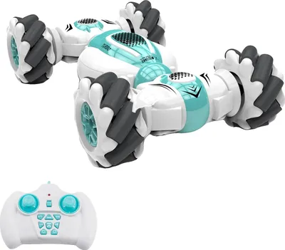 Zdjęcie produktu dla Samochód RC Stunt, sterowanie gestami, obrót o 360°, zielony