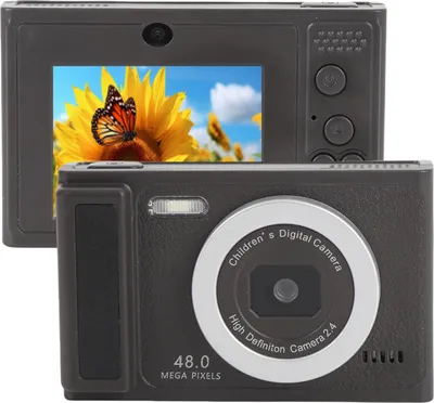 Produktbild von Digitalkamera 48MP 1080P HD Multi Zoom Autofokus spiegellose Kamera mit 2,4 Zoll Bildschirm für Reisefotografie Schwarz